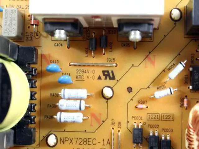 Alt view image 5 of 7 - Dell 5130CDN Color Laser Printer Low Voltage Power Supply Board Y357R 0Y357R