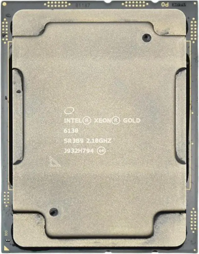 Alt view image 3 of 4 - Intel Xeon Gold 6130 2.1GHz 16-Core CPU - 3.7GHz Turbo SR3B9 - High Performance