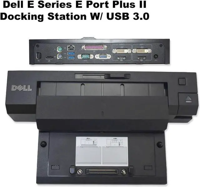 Alt view image 2 of 7 - Dell E-Port Plus II Docking Station USB 3.0 Port Replicator 35RXK PR02X