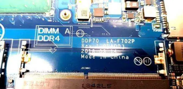 Alt view image 5 of 6 - Dell Latitude 14 5491 i5-8400H GeForce 940MX Laptop Motherboard HP51G LA-F702P