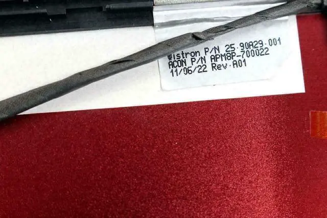 Alt view image 4 of 6 - Lot x 5 Genuine Dell Vostro V13 V130 13.3" LCD Lid Back Cover Red CF6GC 0CF6GC