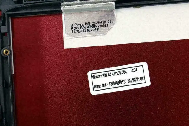 Alt view image 5 of 6 - Lot x 5 Genuine Dell Vostro V13 V130 13.3" LCD Lid Back Cover Red CF6GC 0CF6GC