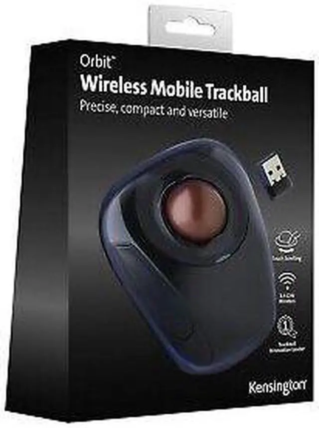 Alt view image 2 of 5 - Kensington K72352US Orbit Wireless Mobile Trackball - Graphite
