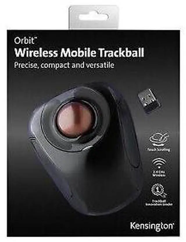 Alt view image 5 of 5 - Kensington K72352US Orbit Wireless Mobile Trackball - Graphite
