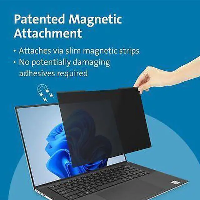 Alt view image 2 of 7 - Kensington MagPro Privacy Screen Filter Black K55254WW