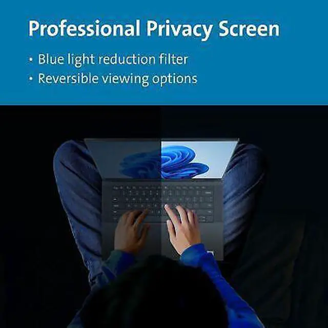 Alt view image 3 of 7 - Kensington MagPro Privacy Screen Filter Black K55254WW