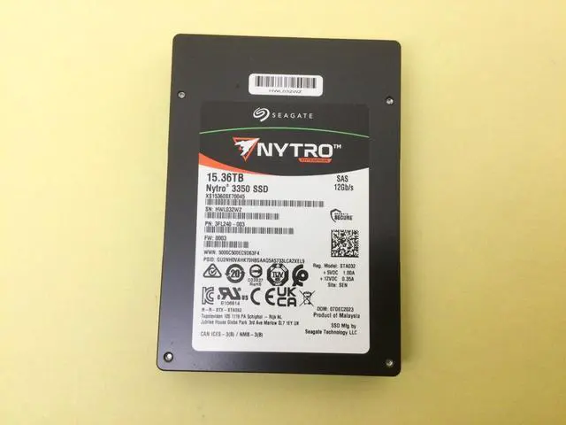 Alt view image 2 of 3 - (NOT FOR HOME PC!) Seagate Nytro 3350 15.36TB SAS 12Gb/s 2.5in ENT SSD XS15360SE70045 New