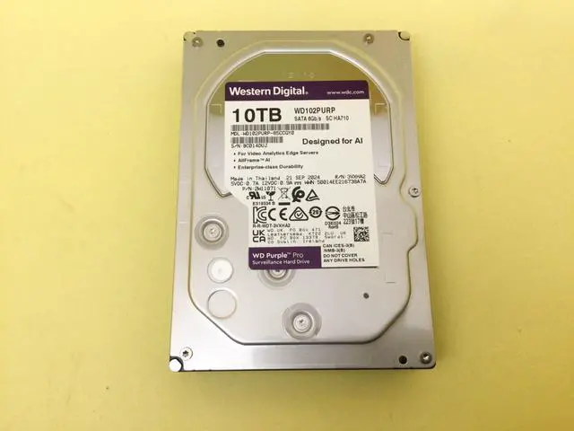 Alt view image 2 of 3 - WD Purple Pro 10TB 7.2K SATA 6Gb/s 3.5" Surveillance HDD WD102PURP New
