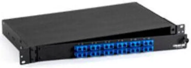 Main image of Black Box Jpm375A-R2 Rackmount Preloaded Fiber Enclosure 1U 12 Duplex Sc Pair - OEM