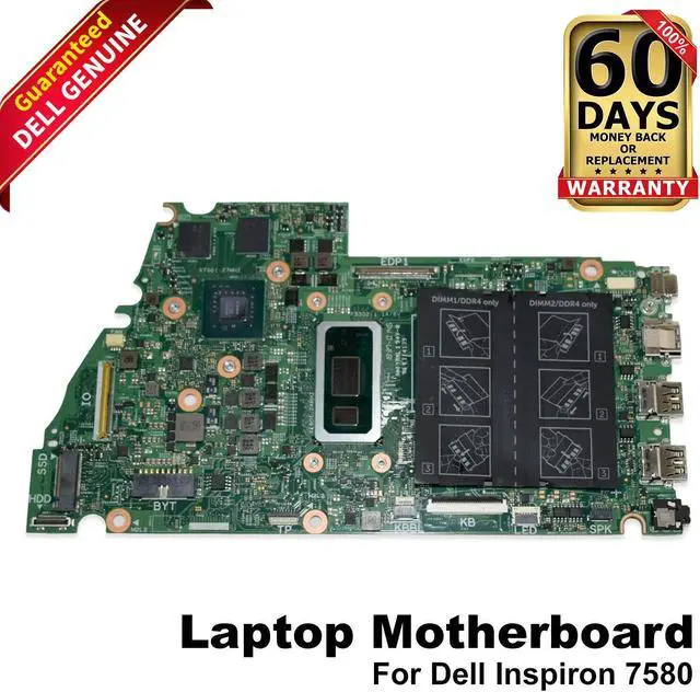 Main image of Dell Inspiron 7580 Laptop Motherboard Intel Core i7-8565U 2GB Assembly 5GC1K