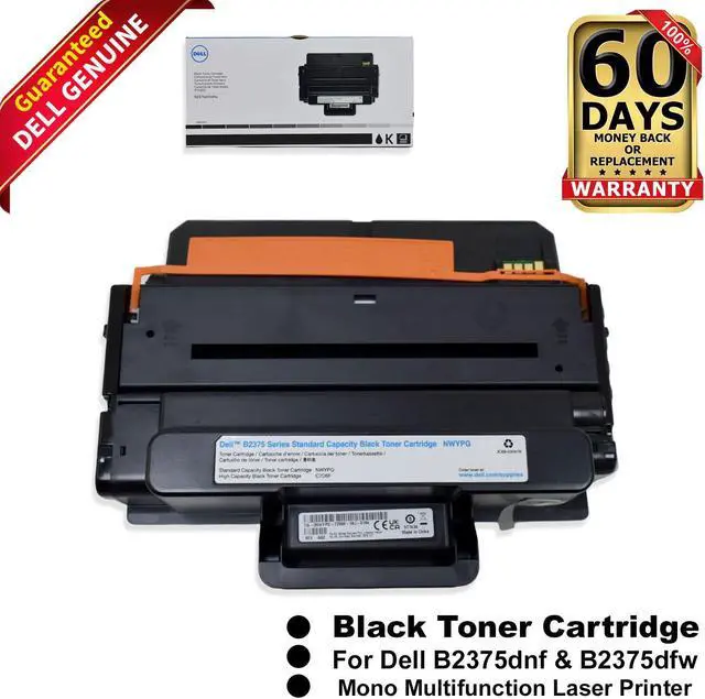 Main image of Genuine Dell B2375dnf B2375dfw Black Toner Cartridge Mono Laser Printers NWYPG