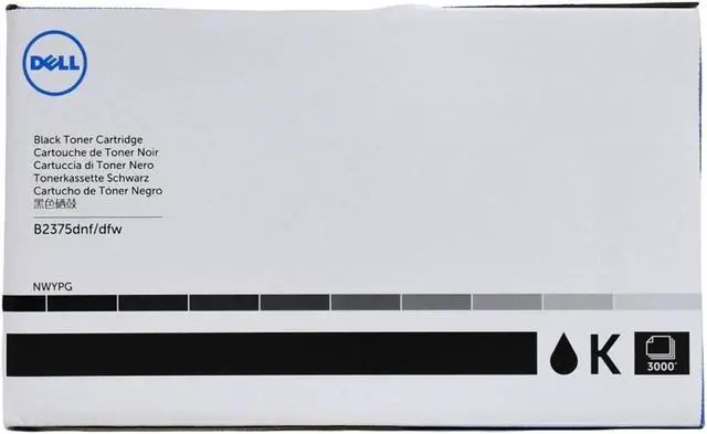 Alt view image 4 of 7 - Genuine Dell B2375dnf B2375dfw Black Toner Cartridge Mono Laser Printers NWYPG