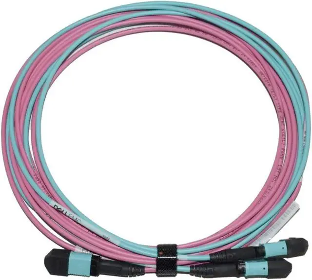 Alt view image 5 of 7 - Dell 5M MPO12 OM4 Fiber Optic Cable - High-Speed Data Center 40/100Gbps GVYJG