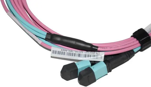 Alt view image 7 of 7 - Dell 5M MPO12 OM4 Fiber Optic Cable - High-Speed Data Center 40/100Gbps GVYJG