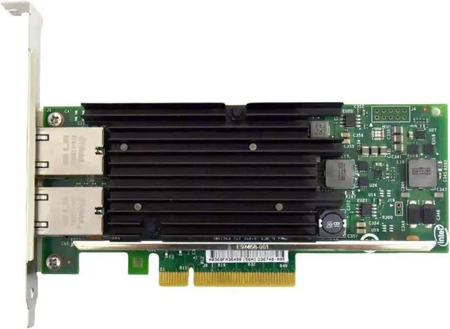 Alt view image 3 of 13 - Intel X540-T2 PCI-E x8 10G Dual RJ45 Ethernet Converged Network Adapter
