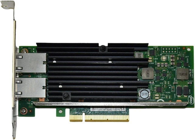 Alt view image 5 of 7 - Intel X540-T2 PCI-E x8 10G Dual RJ45 Ports Ethernet Converged Network Adapter - OEM
