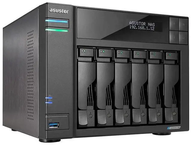 Main image of Asustor Lockerstor 6 Gen2 6Bay NAS Quad-Core 2.0GHz CPU 8GB (Diskless) AS6706T