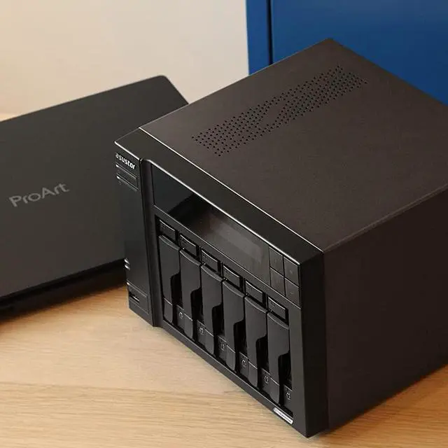 Alt view image 6 of 6 - Asustor Lockerstor 6 Gen2 6Bay NAS Quad-Core 2.0GHz CPU 8GB (Diskless) AS6706T