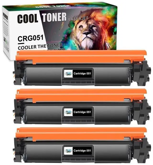 Main image of 3Pk Toner Cartridge Compatible for Canon 051 ImageCLASS LBP162dw MF264dw MF267dw - OEM