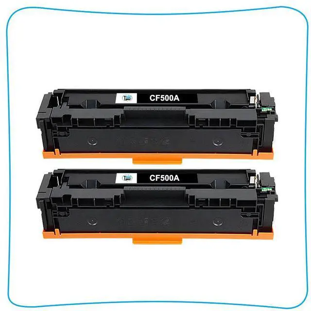 Alt view image 4 of 7 - 2 Toner Compatible with HP 202A CF500A Color LaserJet Pro M254dw M281cdw M281fdw - OEM