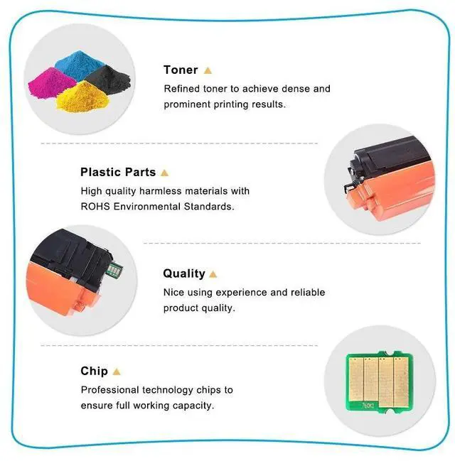Alt view image 4 of 7 - 4PK TN227 BK/C/M/Y Toner Compatible With Brother TN-227 HL-L3270CDW HL-L3290CDW - OEM