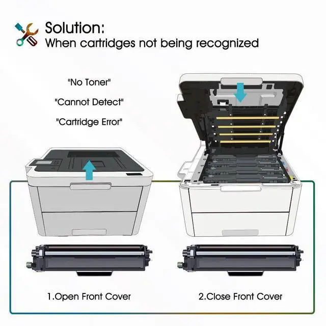 Alt view image 6 of 7 - 4PK TN227 BK/C/M/Y Toner Compatible With Brother TN-227 HL-L3270CDW HL-L3290CDW - OEM