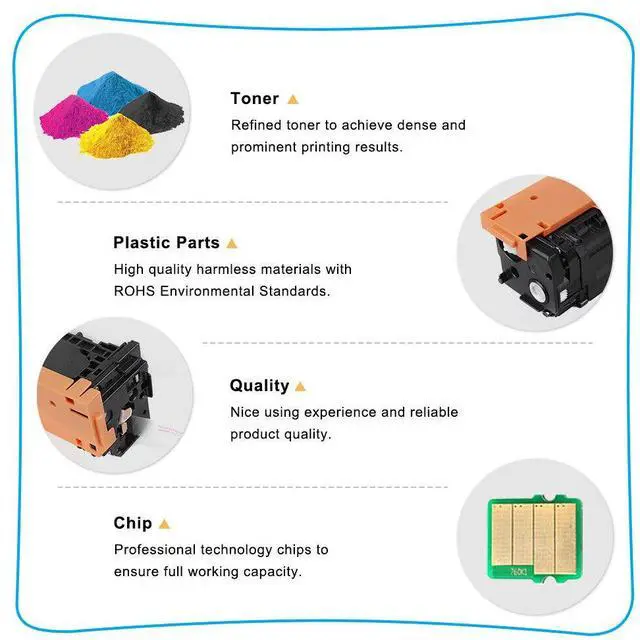 Alt view image 5 of 7 - 4 Toner Cartridge Black Color Set For Canon 118 ImageClass MF8580Cdw lbp7200cdn - OEM