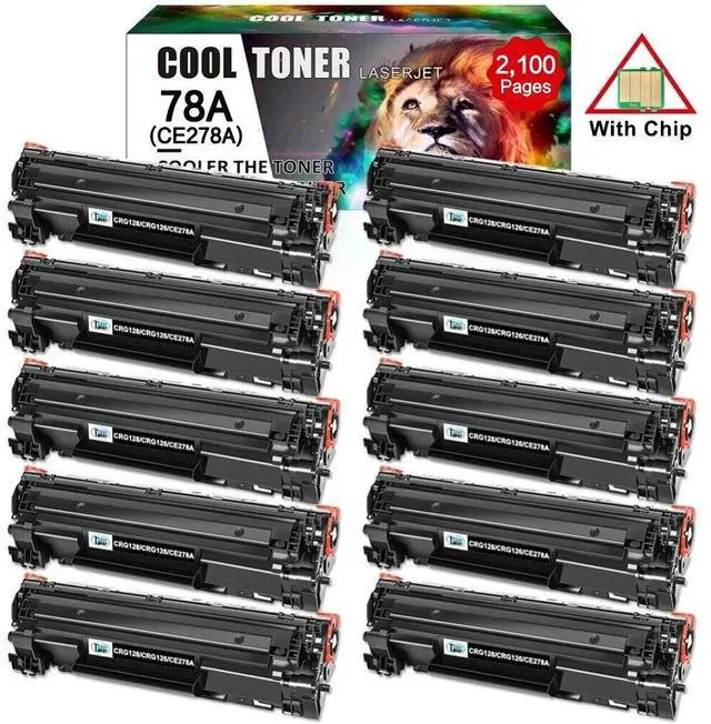 Main image of 10PK CE278A For HP 78A LaserJet P1606dn M1536dnf MFP P1566 P1600 Toner Cartridge