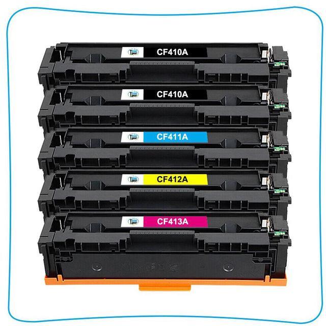Alt view image 2 of 7 - 5PK CF410A For HP 410A Toner Cartridge LaserJet Pro MFP M477fdw M477fnw M452nw - OEM