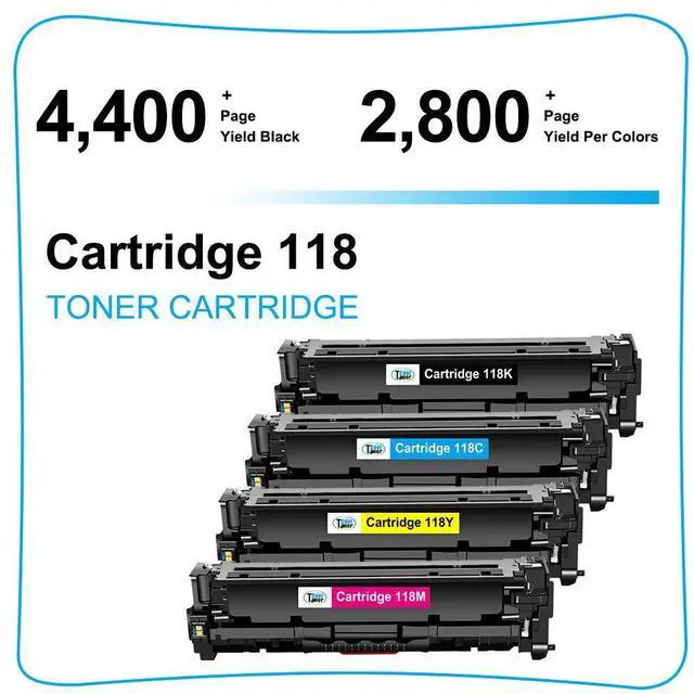 Alt view image 2 of 7 - 5PK Toner Set fit for Canon 118 ImageClass MF8380cdw MF8580cdw MF8350 MF729Cdw - OEM