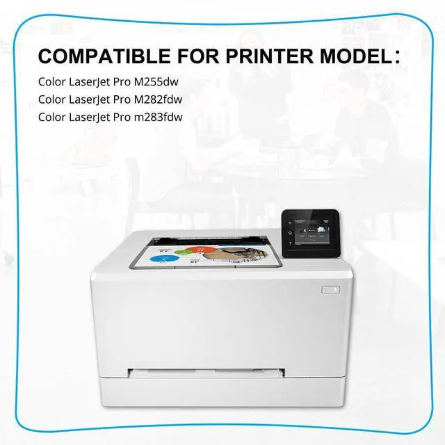 Alt view image 3 of 7 - 4PK W2110A Laser Toner Cartridges For HP 206A Laserjet Pro MFP M283fdw With Chip - OEM