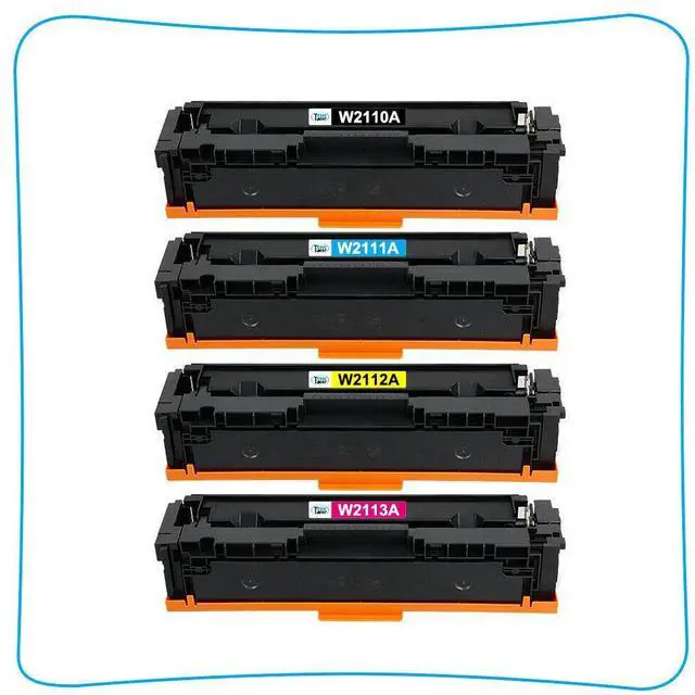 Alt view image 4 of 7 - 4PK W2110A Laser Toner Cartridges For HP 206A Laserjet Pro MFP M283fdw With Chip - OEM