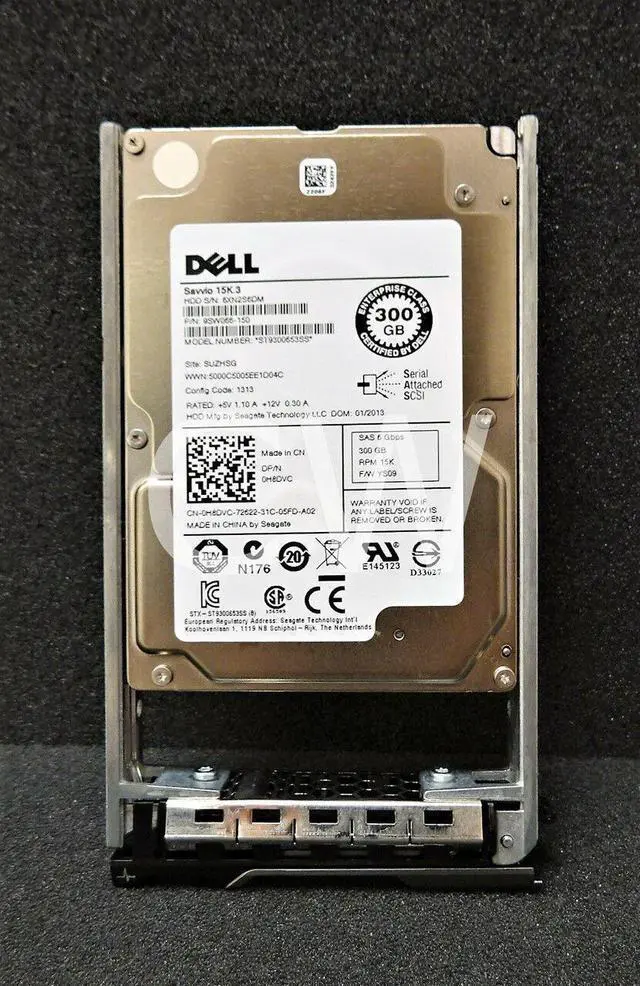 Main image of (NOT FOR HOME PC!) H8DVC ST9300653SS Dell 300GB 15K RPM 6G 2.5" SAS HDD M610x R720 R810 T620 T710