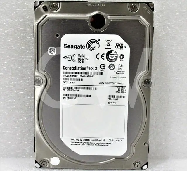 Alt view image 3 of 4 - (NOT FOR HOME PC!) 9ZM270-046 Seagate CONSTELLATION ES.3 4TB 7.2K RPM 6Gb/s 3.5" SAS HDD Hard Drive