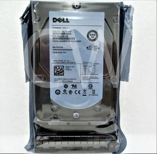 Main image of (NOT FOR HOME PC!) Dell W347K 0W347K ST3600057SS 600GB 15K RPM 6Gb/s 3.5" SAS SERVER HDD HARD DRIVE