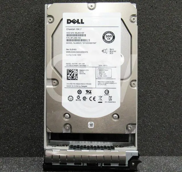 Main image of (NOT FOR HOME PC!) F617N Dell ST3300657SS 15K.7 300GB 15K RPM 6Gb/s 3.5" SAS Hard Drive - (0 HRS) - OEM