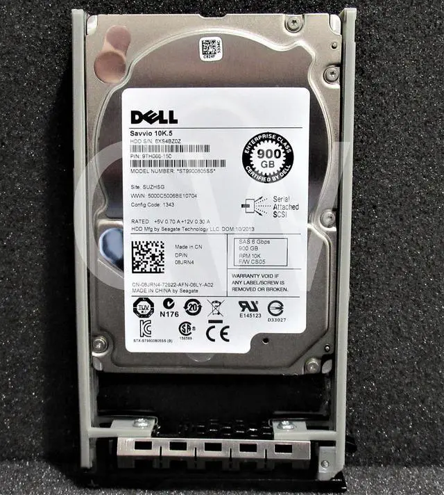 Main image of (NOT FOR HOME PC!) 8JRN4 ST9900805SS Dell SAVVIO 900GB 10K RPM 6Gbps 2.5" SAS SERVER HDD Hard Drive - OEM