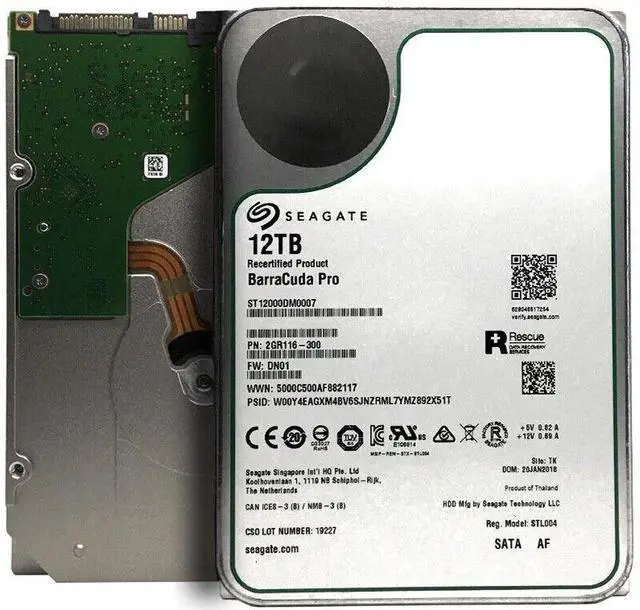 Alt view image 3 of 6 - Seagate Barracuda Pro (ST12000DM0007) 12TB SATA 6Gbps 3.5" Internal Hard Drive