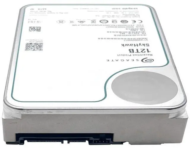 Alt view image 2 of 4 - Seagate Skyhawk ST12000VX0017 12TB 7200RPM 3.5" SATA 6.0Gb/s Surveillance HDD