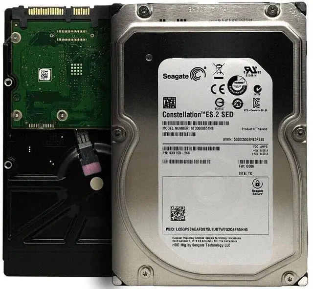 Main image of Seagate ES.2 3TB 7200RPM SATA 6Gb/s 3.5" Enterprise Hard Drive (ST33000651NS)
