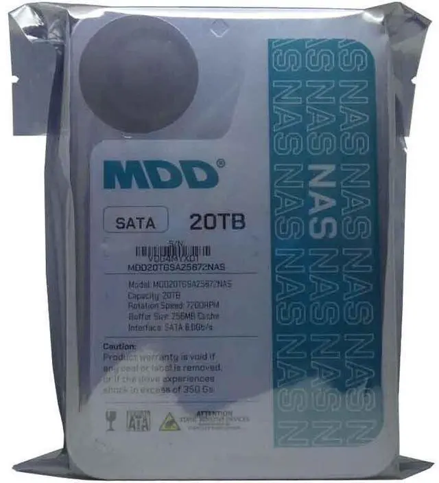 Alt view image 6 of 6 - MDD 20TB 7200RPM 256MB Cache SATA 6.0Gb/s 3.5" Internal NAS Hard Drive