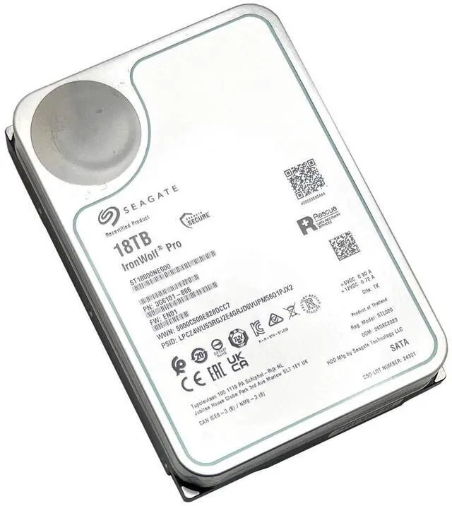 Alt view image 3 of 6 - Seagate IronWolf Pro ST18000NE000 18TB 7200RPM SATA 6Gb/s 3.5" NAS Hard Drive