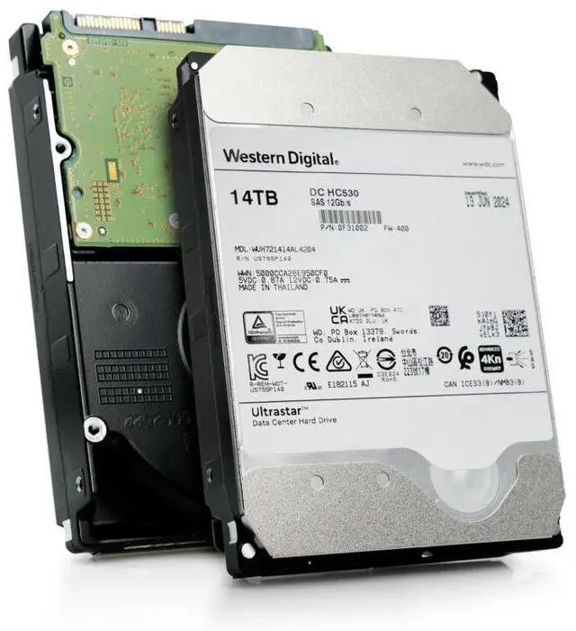 Main image of (NOT FOR HOME PC!) WD Ultrastar DC HC530 14TB SAS 12Gb/s 3.5in HDD WUH721414AL4204 0F31002