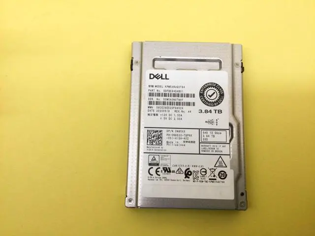 Alt view image 2 of 4 - (NOT FOR HOME PC!) N85XX Dell 3.84TB SAS 12Gb/s Read Intensive 2.5in SSD 0N85XX KPM5XRUG3T84