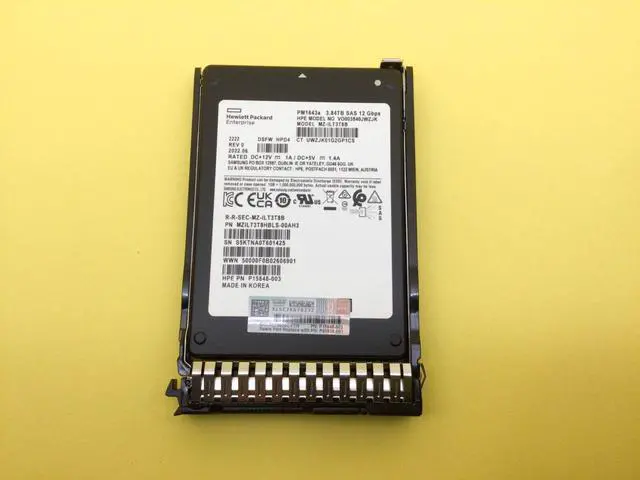Alt view image 2 of 3 - (NOT FOR HOME PC!) P19907-B21 HPE 3.84TB SAS 12G READ INTENSIVE SFF SC PM1643A SSD P20835-001
