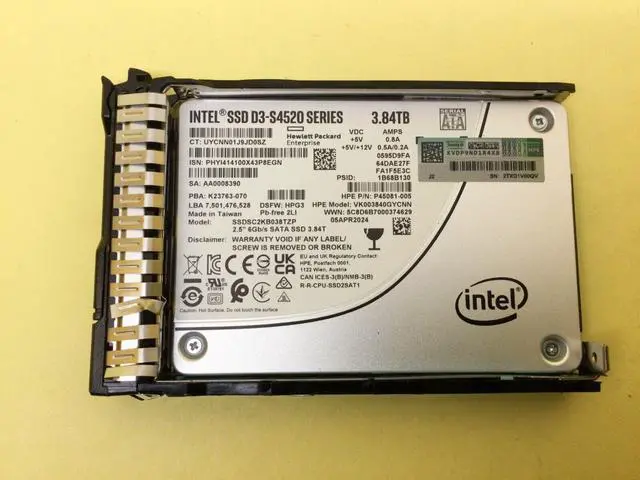 Alt view image 2 of 7 - P18428-B21 HPE 3.84TB SATA 6G READ INTENSIVE SFF SC MV SSD P18485-001