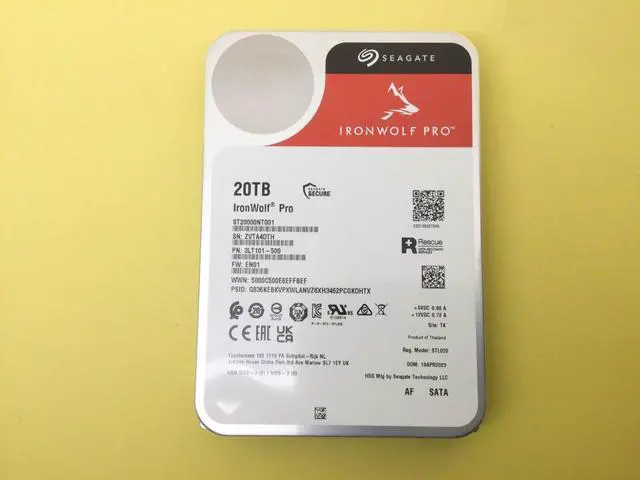 Alt view image 2 of 3 - Seagate Ironwolf Pro 20TB 7200RPM SATA 6Gb/s 3.5" NAS HDD ST20000NT001