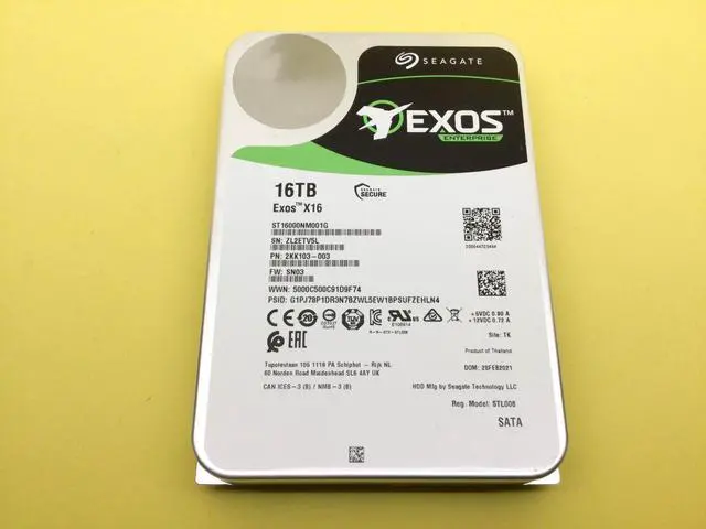 Alt view image 2 of 3 - ST16000NM001G SEAGATE EXOS X16 16TB 7.2K SATA-6GBPS 256MB 3.5IN HDD