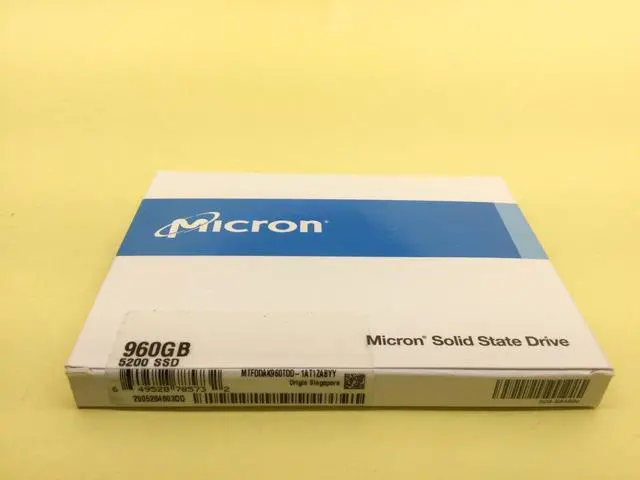 Alt view image 3 of 3 - Micron 5200 PRO 960GB SATA 6Gbps 2.5'' Internal SSD MTFDDAK960TDD - OEM