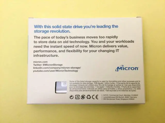 Alt view image 2 of 3 - Micron 5200 PRO 960GB SATA 6Gbps 2.5'' Internal SSD MTFDDAK960TDD - OEM